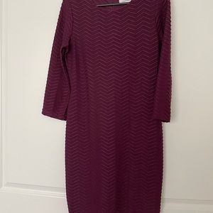 Plum dress Calvin Klein